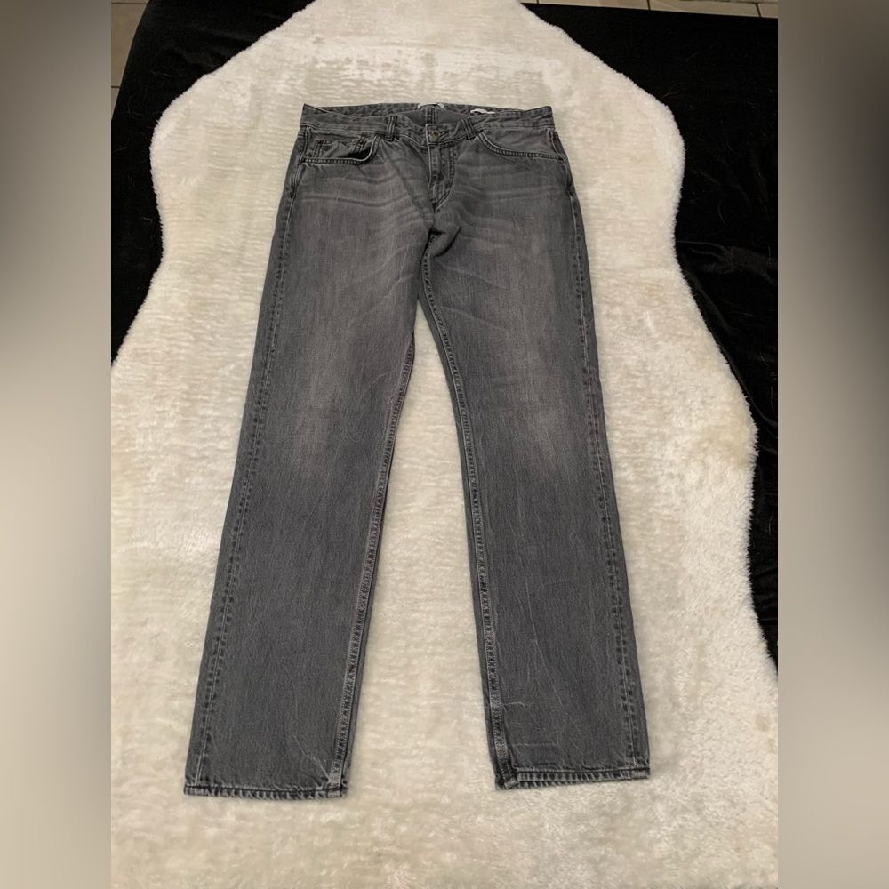 Gant Rugger New‎ Haven Stick Boy Mens Gray Jeans Size 33x32 Straight Pants